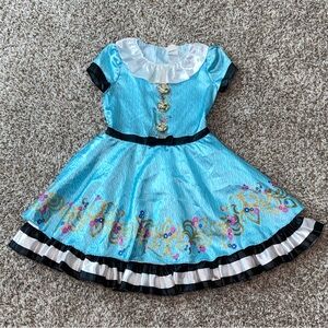 DISNEY DESCENDANTS Wicked World Ally Blue Dress Costume Size 7/8 Medium